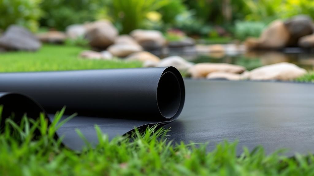 Бутилкаучуковая плёнка для пруда: свойства и применение