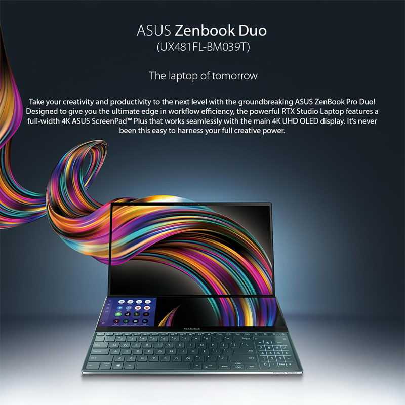 Обзор asus zenbook pro duo ux581gv — уникальный «ноутбук будущего» » smartzone.ru территория умной электроники