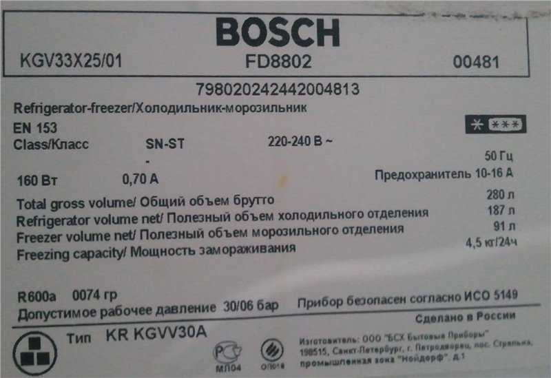 Bosch kgn39xi32r отзывы