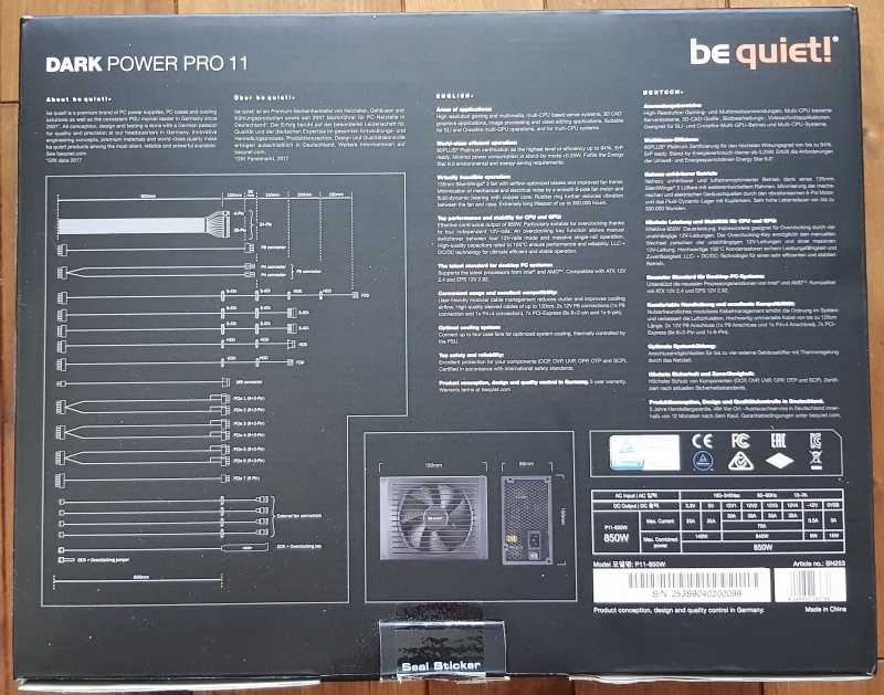 Be quiet! dark power pro 11 750w отзывы