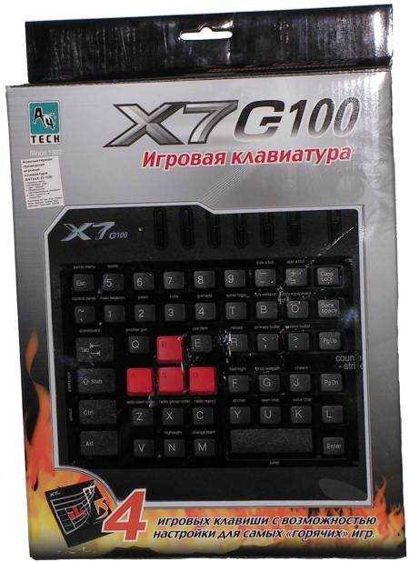 Обзор игровой клавиатуры a4tech x7-g100