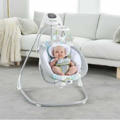 Кресло-качалка babybjorn balance soft, бежевый/серый, cotton/jersey (5083)