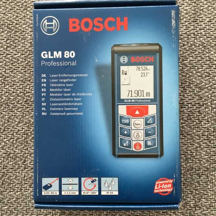 Дальномер bosch glm 80 - обзор, сравнение, характеристики