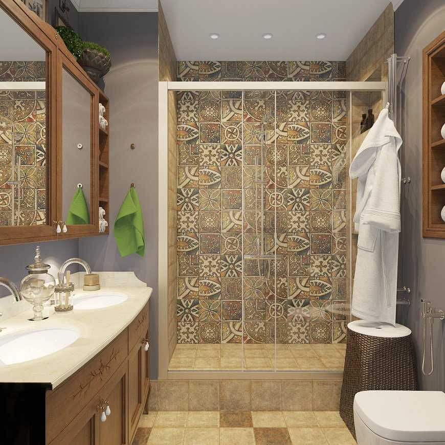 Феерический дизайн маленькой ванной комнаты