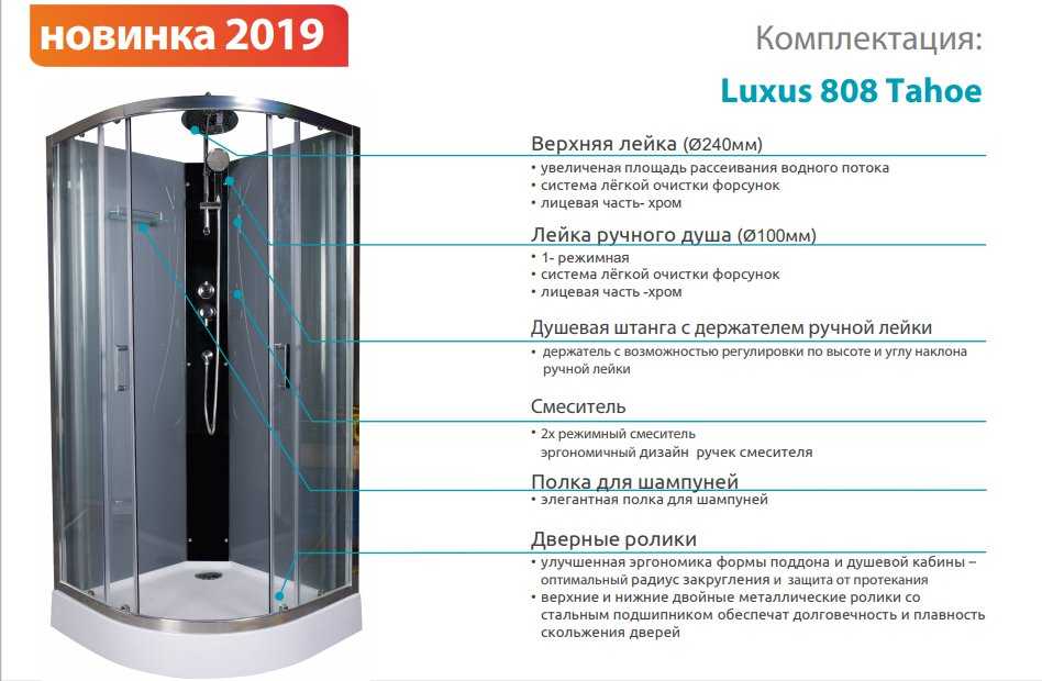 Душевой бокс luxus 532 с гидромассажем (черный) купить от 2039 руб в новосибирске, сравнить цены, видео обзоры и характеристики - sku4744515