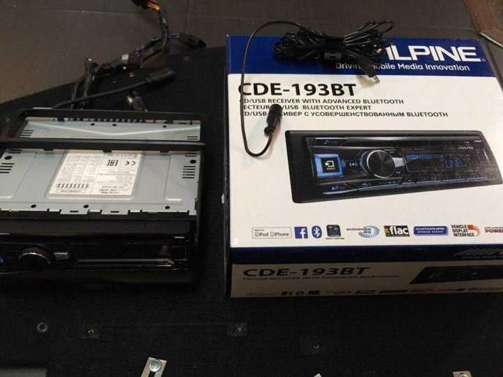 Alpine - cde-193bt cd/usb receiver with advanced bluetooth