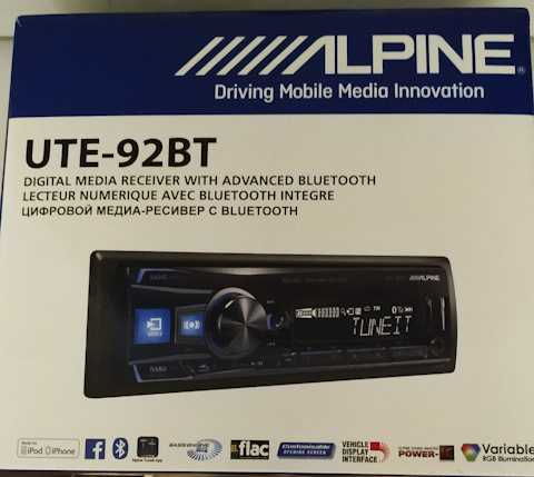 Alpine ute-92bt отзывы